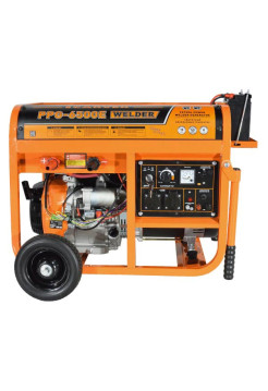 Бензиновый генератор Carver PPG- 6500e welder сварочный; lt-190f, 5,0/5,5квт, 230в, бак 25 л, обм.медь 01.020.00039