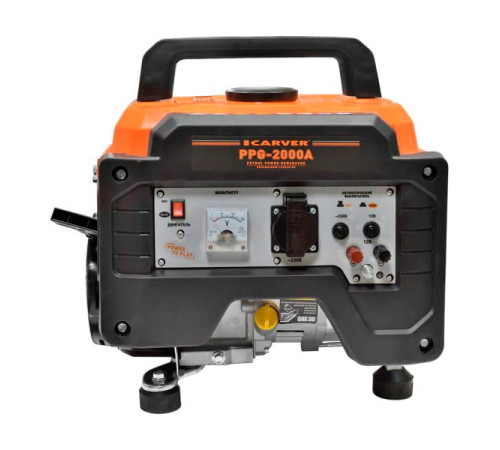 Бензиновый генератор Carver PPG- 2000а lt-156f, 1 квт, бак 6 л 01.020.00042