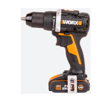 Аккумуляторная бесщёточная дрель-шуруповерт WORX 20В, 60Нм, бесщеточная, 2Ач х2, ЗУ, кейс WX102