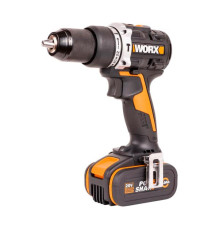 Ударная аккумуляторная дрель-шуруповерт WORX 60 Нм, 20 В, бесщеточная, 4 Ач x 2, ЗУ 2 А, кейс WX352.1