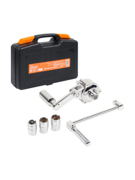 Гайковерт AIRLINE механич. 1/2" 800Нм 1:16 с головками 17, 19, 21мм пласт. кейс ATAB100 Гайковерт AIRLINE механич. 1/2" 800Нм 1:16 с головками 17, 19, 21мм пласт. кейс ATAB100