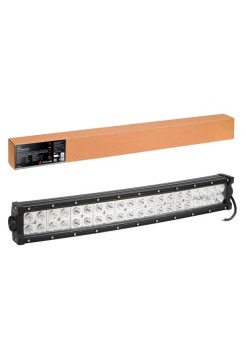 Светодиодная фара AIRLINE двухрядная изогнутая балка, 40 LED комбинированный свет, 120W, (555x78x60) 12/24V ALED056