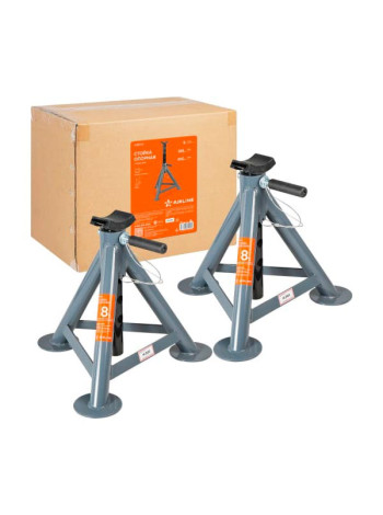 Стойка опорная AIRLINE 8т, с пальцевым механизмом, 2 шт., MIN-385 мм, MAX-600 мм AJSF03