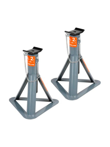 Стойка опорная AIRLINE 2т, с пальцевым механизмом, 2 шт., MIN-265 мм, MAX-365 мм AJSF01