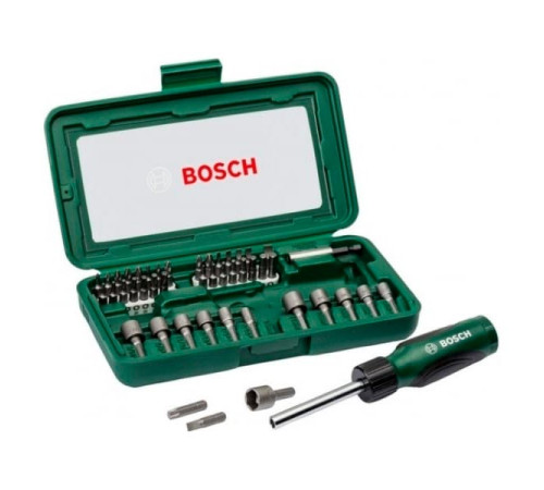 Набор бит и торцевых ключей с отверткой (46 шт.) Bosch 2.607.019.504 152227