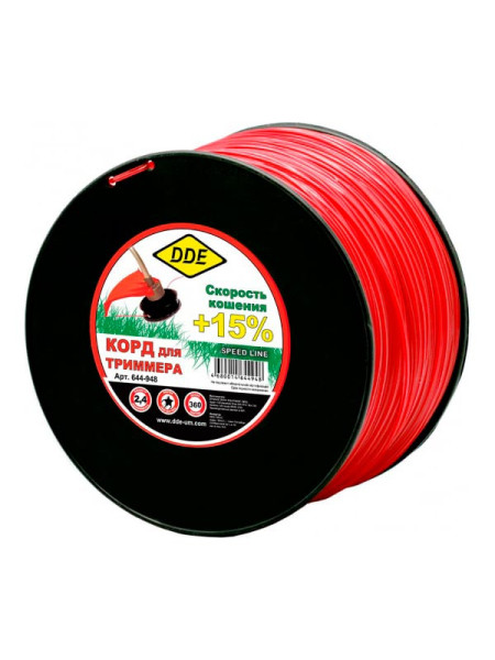 Корд триммерный (2.4 мм; 360 м; звезда) DDE 644-948