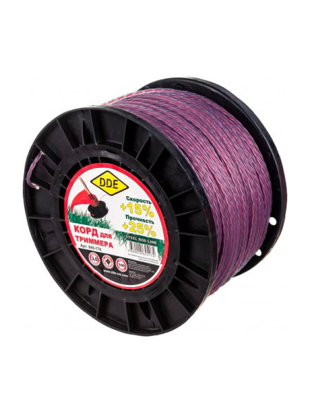 Корд триммерный (3.0 мм; 160 м; витая) DDE 645-174