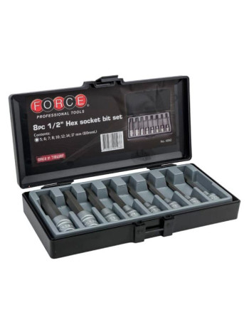 Набор головок-бит HEX 1/2" 8 шт. FORCE 4092