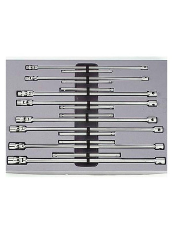 Набор карданных торцевых ключей на Т-обр. удлинителе FORCE 8 пр 50816