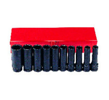 Набор длинных ударных головок дюймовых 1/2", 10 шт. FORCE 4107S