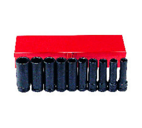 Набор длинных ударных головок дюймовых 1/2", 10 шт. FORCE 4107S