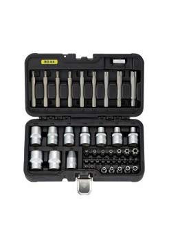 Набор бит и торцевых головок TORX 44 предмета Berger BG BG044-1214