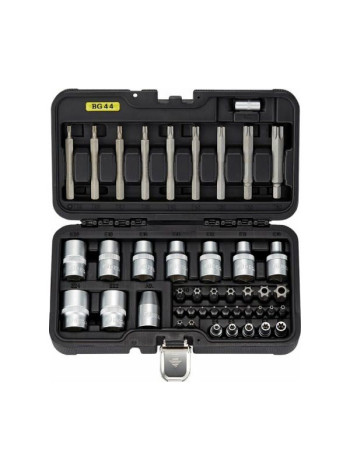 Набор бит и торцевых головок TORX 44 предмета Berger BG BG044-1214