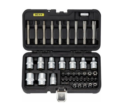 Набор бит и торцевых головок TORX 44 предмета Berger BG BG044-1214