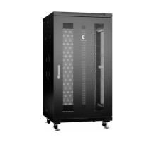 Монтажный телекоммуникационный напольный шкаф Cabeus 19 для оборудования 22U ND-05C-22U60/60-BK