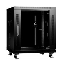 Телекоммуникационный монтажный шкаф Cabeus 19 напольный для оборудования 12U SH-05C-12U60/60-BK