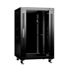 Монтажный телекоммуникационный шкаф Cabeus 19 напольный, для оборудования 18U SH-05C-18U60/100-BK