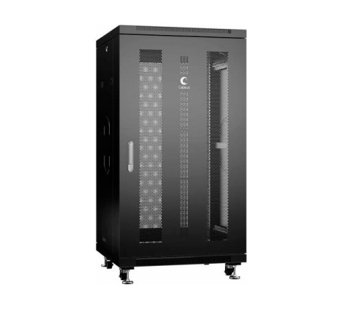 Телекоммуникационный монтажный шкаф Cabeus 19 напольный для оборудования 22U ND-05C-22U60/80-BK