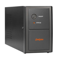 Источник бесперебойного питания ExeGate Power Back BNB-650.LED.AVR.EURO.RJ.USB <650VA/360W, LED, AVR, 2 евро, RJ45/11, USB, Black> 285555