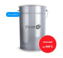 Термостойкая эмаль Elcon КО-8101 красная, 400 градусов, 25 кг 00-00000440