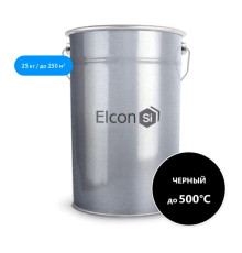 Термостойкая эмаль Elcon КО-8104 черная, до 500 градусов, 25 кг 00-00001054