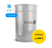 Термостойкая кремнийорганическая эмаль Elcon Max Therm желтая, 400 градусов, 25 кг 00-00000018