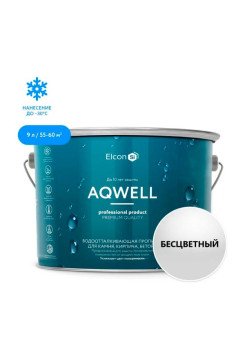 Водоотталкивающая пропитка для камня (гидрофобизатор) с эффектом "мокрого камня" Elcon Aqwell 9 л 00-00002942