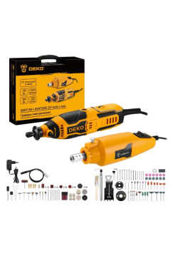 Электрические граверы DEKO DKRT и DKRT200 50 Вт и 200 Вт + набор аксессуаров 237 шт 063-1414