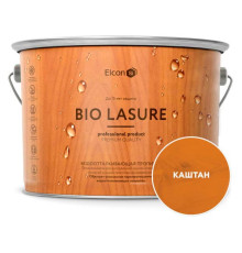 Водоотталкивающая пропитка Elcon Bio Lasure для защиты дерева до 15 лет, антисептик (каштан; 9 л) 00-00461961