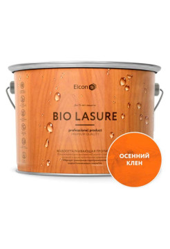 Водоотталкивающая пропитка-антисептик для дерева Elcon Bio Lasure (осенний клен; 9 л) 00-00461958