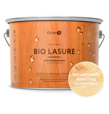 Водоотталкивающая пропитка Elcon Bio Lasure для защиты дерева до 15 лет, антисептик (бесцветная; 9 л) 00-00461963