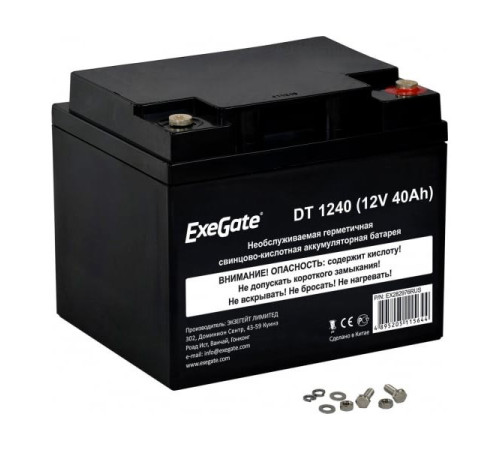 Аккумуляторная батарея DT 1240 (12V; 40Ah; под болт М6) ExeGate 282976