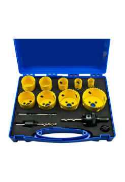 Набор биметаллических коронок по металлу (13 предметов; 19, 22, 29, 35, 38, 44, 51, 57, 64) Gigant G100-002