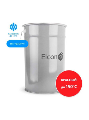 Органосиликатная композиция Elcon ОС-12-03 до +100 °С, красный, 25 кг 00-00462283