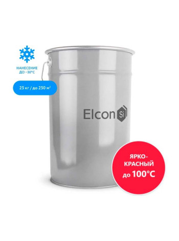 Органосиликатная композиция Elcon ОС-12-03 до +100 °С, ярко-красный, 25 кг 00-00462293