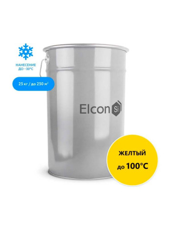 Органосиликатная композиция Elcon ОС-12-03 желтый, до 100 градусов, 25 кг 00-00462291