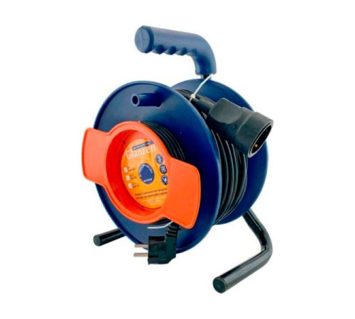 Силовой удлинитель на катушке GLANZEN ПВС 3x0,75 арт. EC-30-014 00-00006693