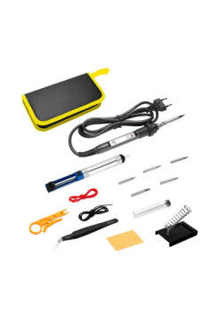 Цифровой паяльник DEKO SI10 в кейсе + набор аксессуаров, 12 шт 065-0400