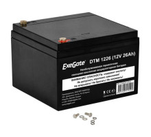 Аккумуляторная батарея DTM 1226 (12 V; 26 Ah; под болт М5) ExeGate 282971