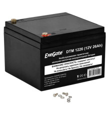 Аккумуляторная батарея DTM 1226 (12 V; 26 Ah; под болт М5) ExeGate 282971