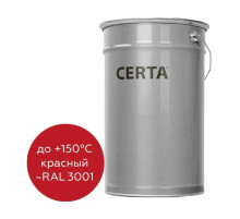 Атмосферостойкая грунт-эмаль Certa ОС-12-03 красный (~RAL 3001), до 150 градусов, 25 кг OS12000725