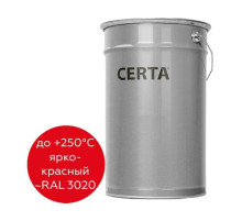 Термостойкая грунт-эмаль Certa ОС-12-03 по ТУ 84-725-78, атмосферостойкая, ярко-красный (~RAL 3020), до 250 градусов, 25 кг OSP1200925