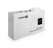 Стабилизатор напряжения ExeGate Master Turbo AVS-8000 8000ВА, 100-265В, цветной дисплей, 220В-8%, КПД 98%, 5 уровней защиты, задержка, усиленный метал.корпус, к 291750