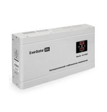 Стабилизатор напряжения ExeGate Master AV-3000 3000ВА, 140-260В, цифр. индикация вход вых. напряжения, 220В-8%, КПД 98%, 5 уровней защиты, задержка, метал.корпу 291740