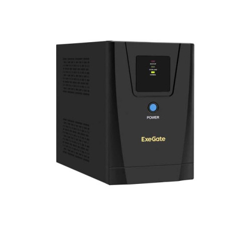 Источник бесперебойного питания ExeGate SpecialPro UNB-1500.LED.AVR.2C13, съемн.кабель, металлический корпус, Black 292797