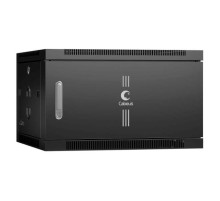Телекоммуникационный настенный шкаф Cabeus 19" 6U цвет черный SH-05F-6U60/35m-BK
