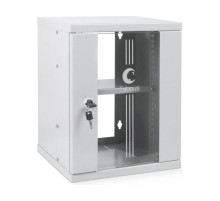 Телекоммуникационный настенный шкаф Cabeus 10" 8U дверь стекло WSC-8U