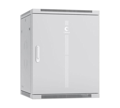 Телекоммуникационный настенный разобранный шкаф Cabeus 19" 15U цвет серый SH-05F-15U60/35m-R