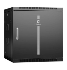 Телекоммуникационный настенный разобранный шкаф Cabeus 19" 12U цвет черный SH-05F-12U60/45m-R-BK