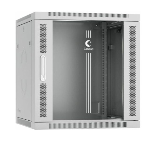 Телекоммуникационный настенный разобранный шкаф Cabeus 19" 12U цвет серый SH-05F-12U60/45-R